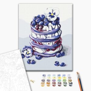 Malowanie po numerach Naleśniki z jagodami © Anna Kulyk