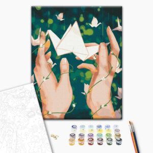 Malowanie po numerach Origami © Anastasiia Kompaniiets