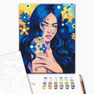 Malowanie po numerach Indygo dziewczyna © Polina Skurikhina