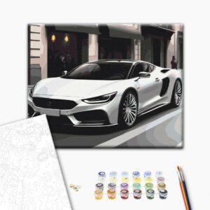 Malowanie po numerach Auto w mieście