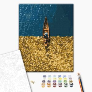 Malowanie po numerach Jezioro Świtaź © Roksolana Baran