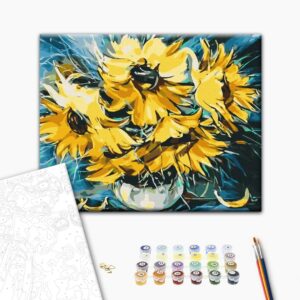 Malowanie po numerach Słoneczniki © Oleg Loburak