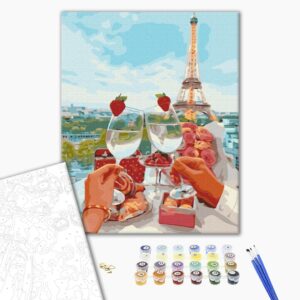 Malowanie po numerach Lśniący Paryż