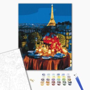 Malowanie po numerach Randka w Paryżu