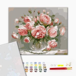 Malowanie po numerach Premium Roses on the table