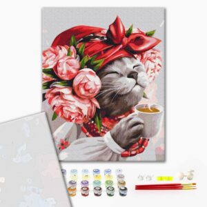 Malowanie po numerach Premium Mistress cat ©marysha_art
