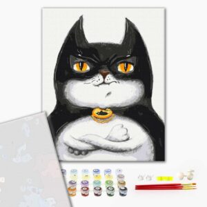 Malowanie po numerach Premium Cat Batman © Marianna Pashchuk