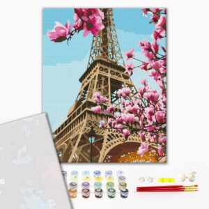 Malowanie po numerach Premium Sakura in Paris