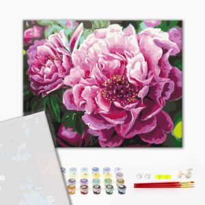 Malowanie po numerach Premium Luxurious peonies