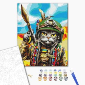 Malowanie po numerach Premium Hutsul the cat ©Marianna Pashchuk