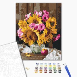 Malowanie po numerach Premium Country bouquet