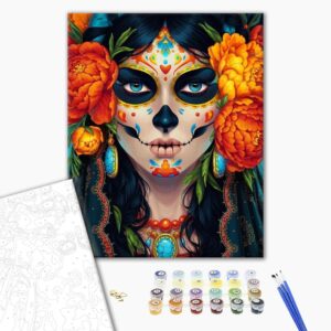Malowanie po numerach Premium Meksyk w jej oczach