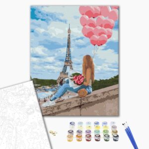 Malowanie po numerach Premium Najlepszy dzień w Paryżu