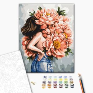 Malowanie po numerach Premium Peonies of femininity @Daria Mikhailishina