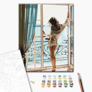 Malowanie po numerach Premium Kuszący poranek