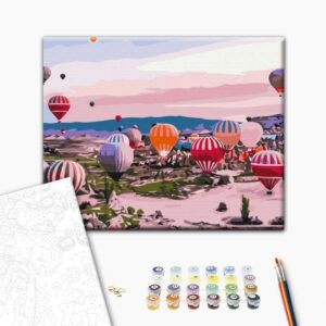 Malowanie po numerach Premium Kapadocja o świcie