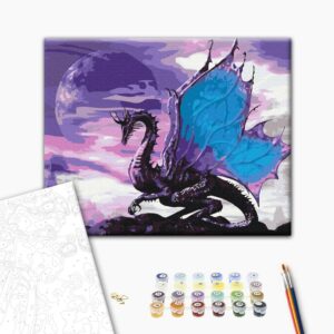 Malowanie po numerach Premium powietrzny smok