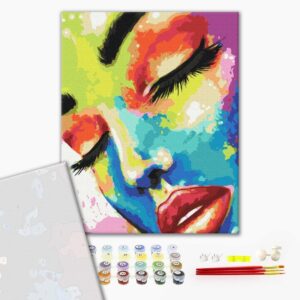 Malowanie po numerach Premium Woman in colors