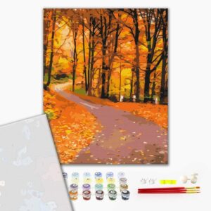 Malowanie po numerach Premium Jesienny park.