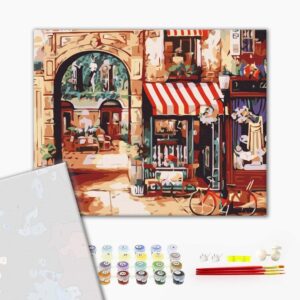 Malowanie po numerach Premium Paryżska uliczka