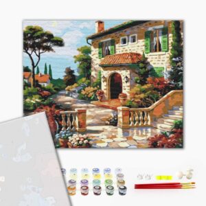 Malowanie po numerach Premium Słoneczna ulica