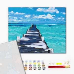 Malowanie po numerach Premium Lazurowa droga