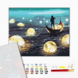 Malowanie po numerach Premium Księżycowy spacer