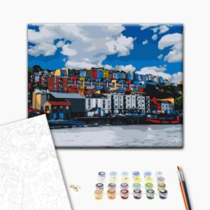 Malowanie po numerach Colourful houses