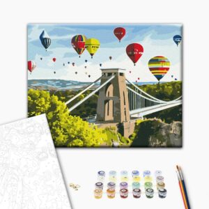 Malowanie po numerach Bridge & balloons