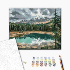 Malowanie po numerach Jezioro Carezza © Roksolana Baran
