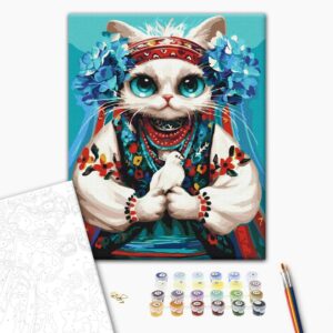 Malowanie po numerach Kot wolności © Marianna Pashchuk