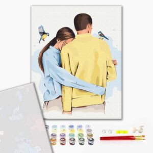 Malowanie po numerach Premium W twoich ramionach ©Alla Berezovska