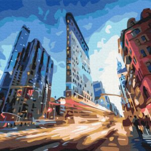 Malowanie po numerach Premium Życie w mieście