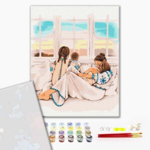 Malowanie po numerach Premium Macierzyńskie ciepło ©Alla Berezovska