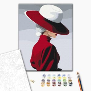 Malowanie po numerach Czerwony aksamit