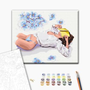 Malowanie po numerach Przerwa na czytanie © Alla Berezovska