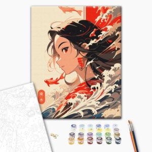 Malowanie po numerach Żywioł wody