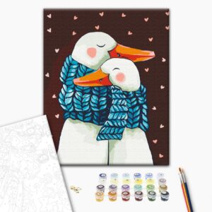 Malowanie po numerach Ciepłe uściski © ANNART