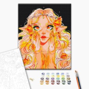 Malowanie po numerach Jesienny Elf @ Nila_art_art