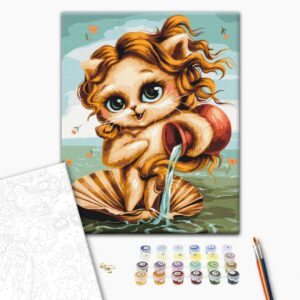 Malowanie po numerach Kot Wodnik © Marianna Paszczuk