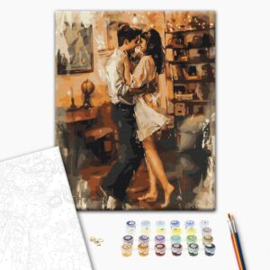 Malowanie po numerach W ramionach miłości