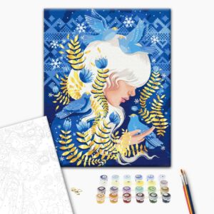 Malowanie po numerach Ptaki zimy © Polina Skurikhina