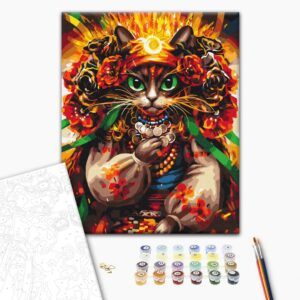 Malowanie po numerach Kot wróżbita © Marianna Pashchuk