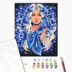 Malowanie po numerach Ona jest zimą © Polina Skurikhina