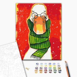 Malowanie po numerach Ciepły szalik © ANNART