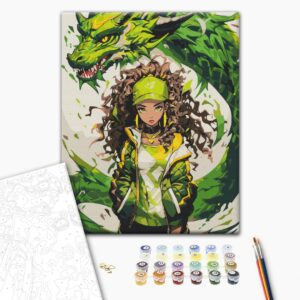 Malowanie po numerach Smoczy amulet