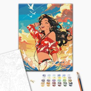 Malowanie po numerach W rytmie fal