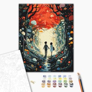 Malowanie po numerach Bajka dla dwojga