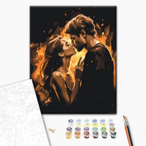 Malowanie po numerach Płomień miłości