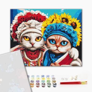 Malowanie po numerach Premium Wspierająca łapa ©Marianna Pashchuk